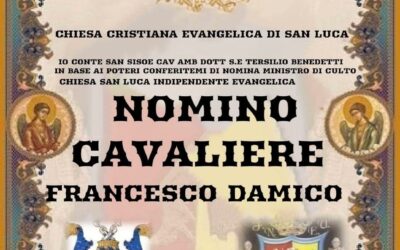 CAVALIERE CHIESA CRISTIANA EVANGELICA DI SAN LUCA