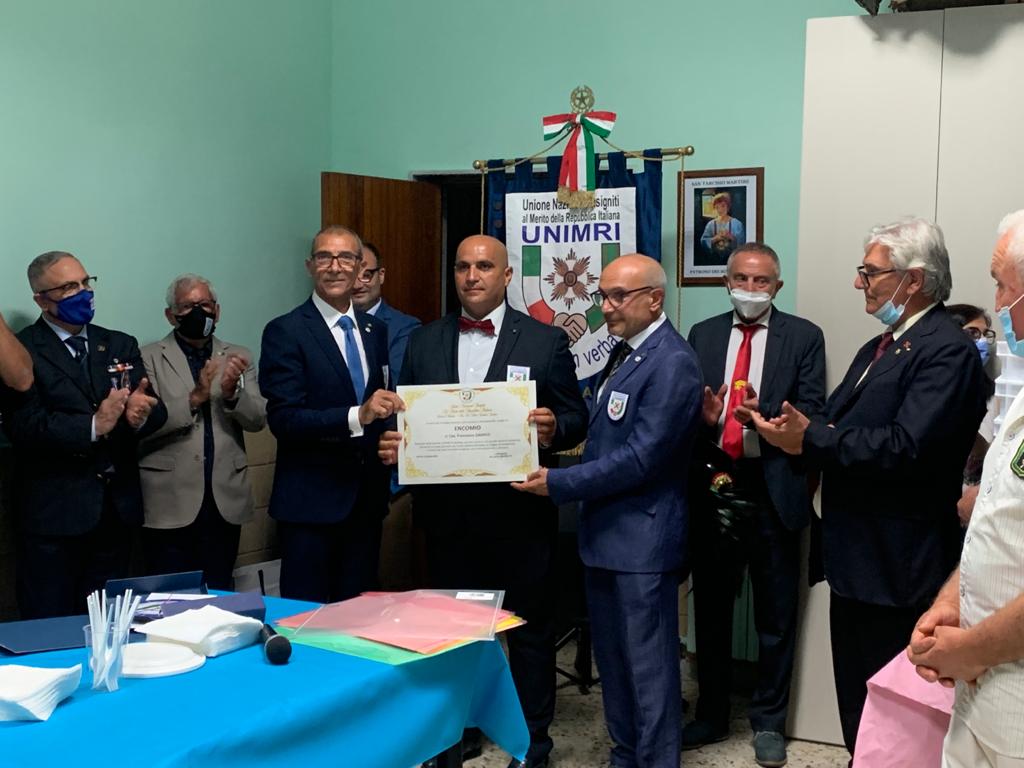 5° Anniversario Unimri presso la chiesa di S. Agostino di Barletta, officiata dal parroco don Roberto Chiariello Elogio al Cav. Francesco Damico18